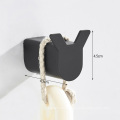 304 Black Hook Wall Hook Towel Hook for Bathroom Stainless Steel Coat Hook